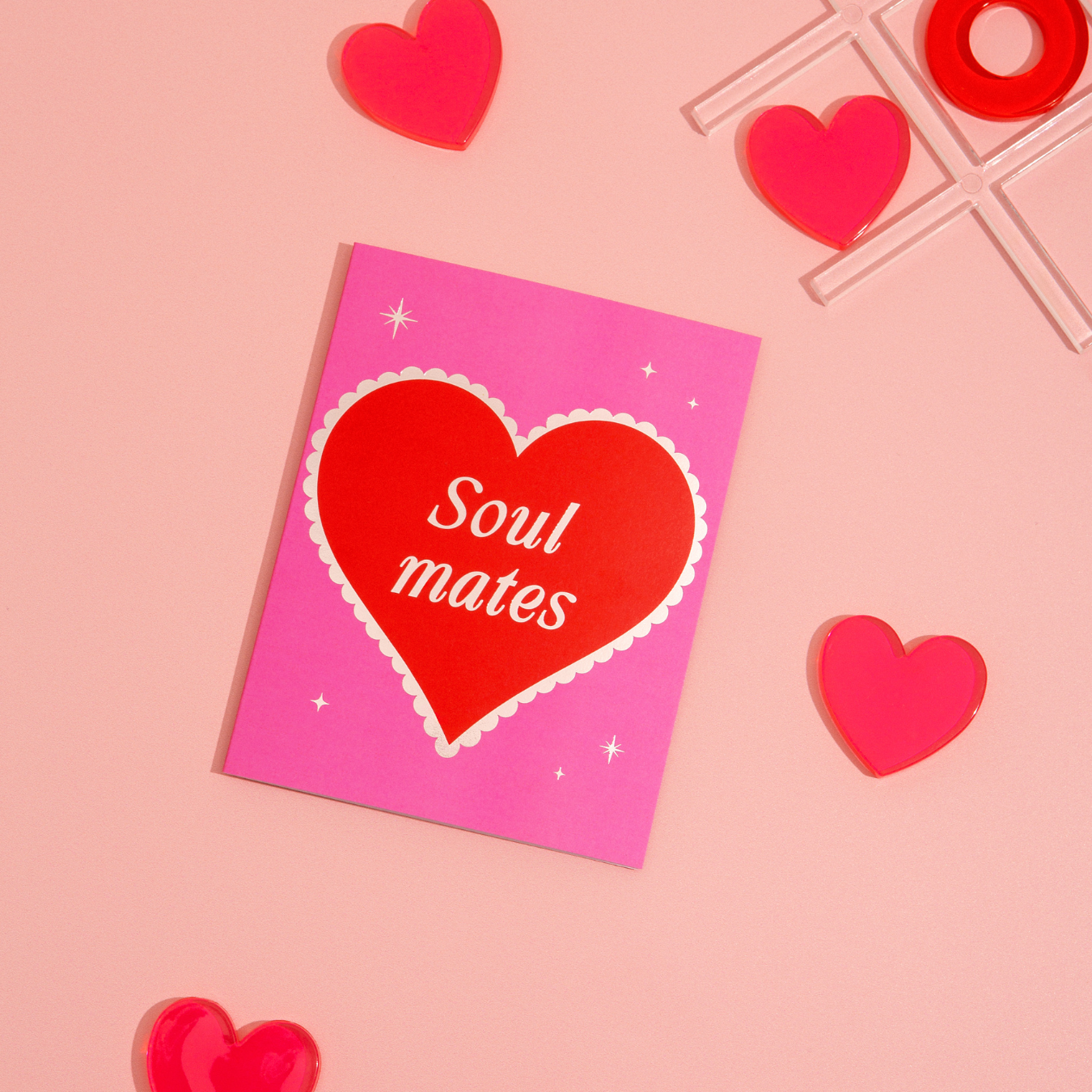 Soulmates Foil Heart Card