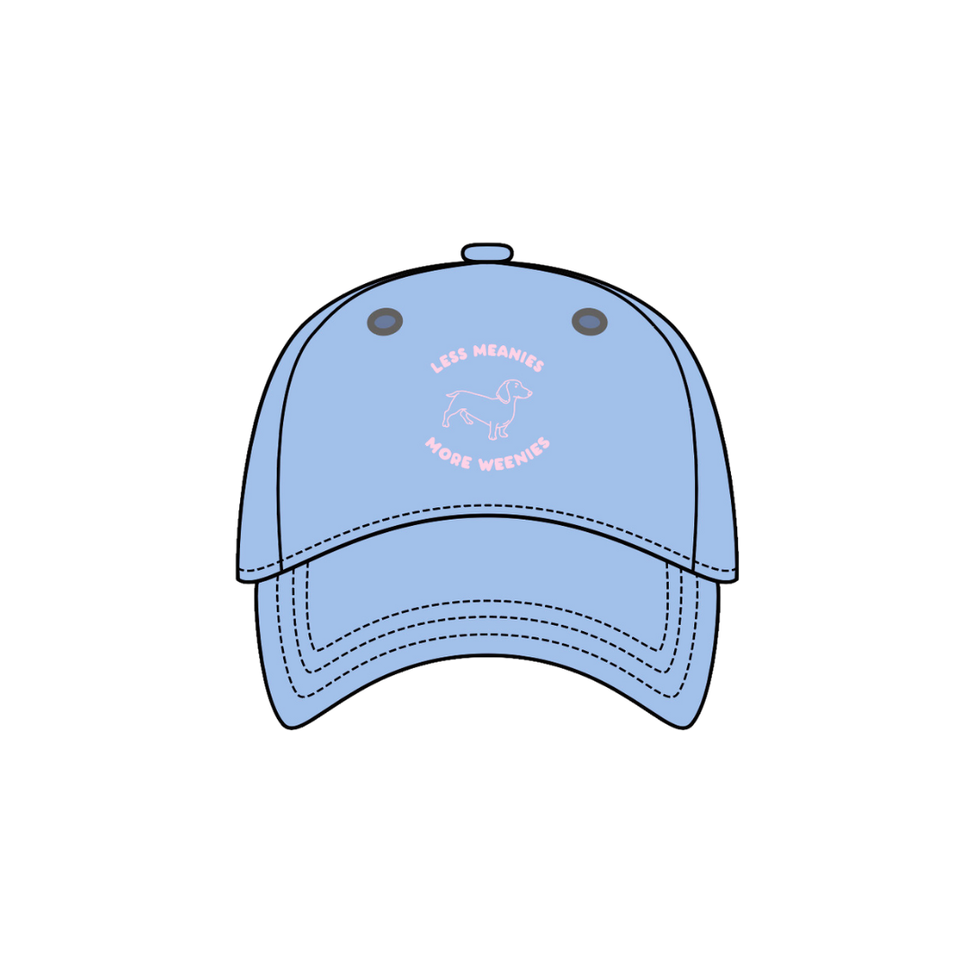 Less Meanies, More Weenies Baseball Kids Hat