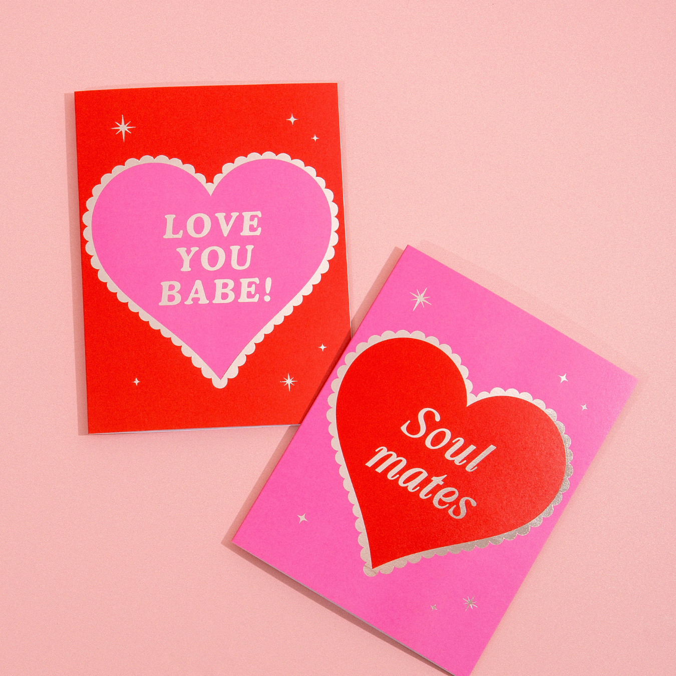 Soulmates Foil Heart Card