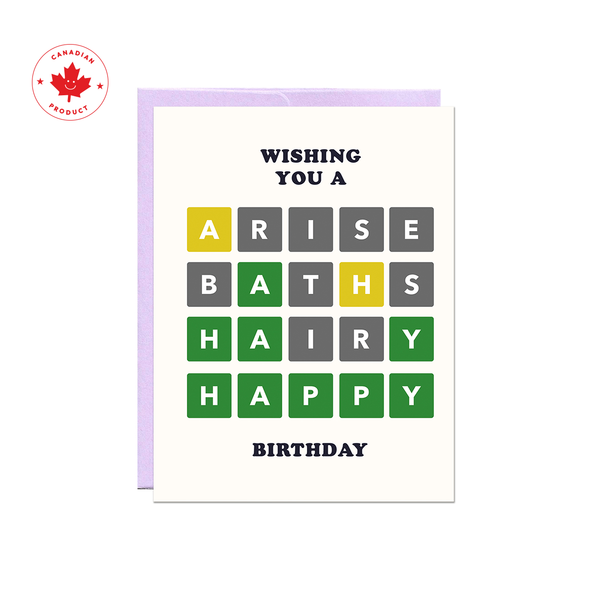 Word Game Birthday Card
