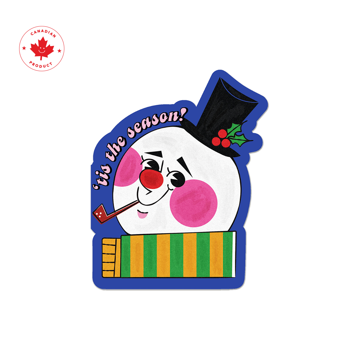 'Tis The Season Snowman Card