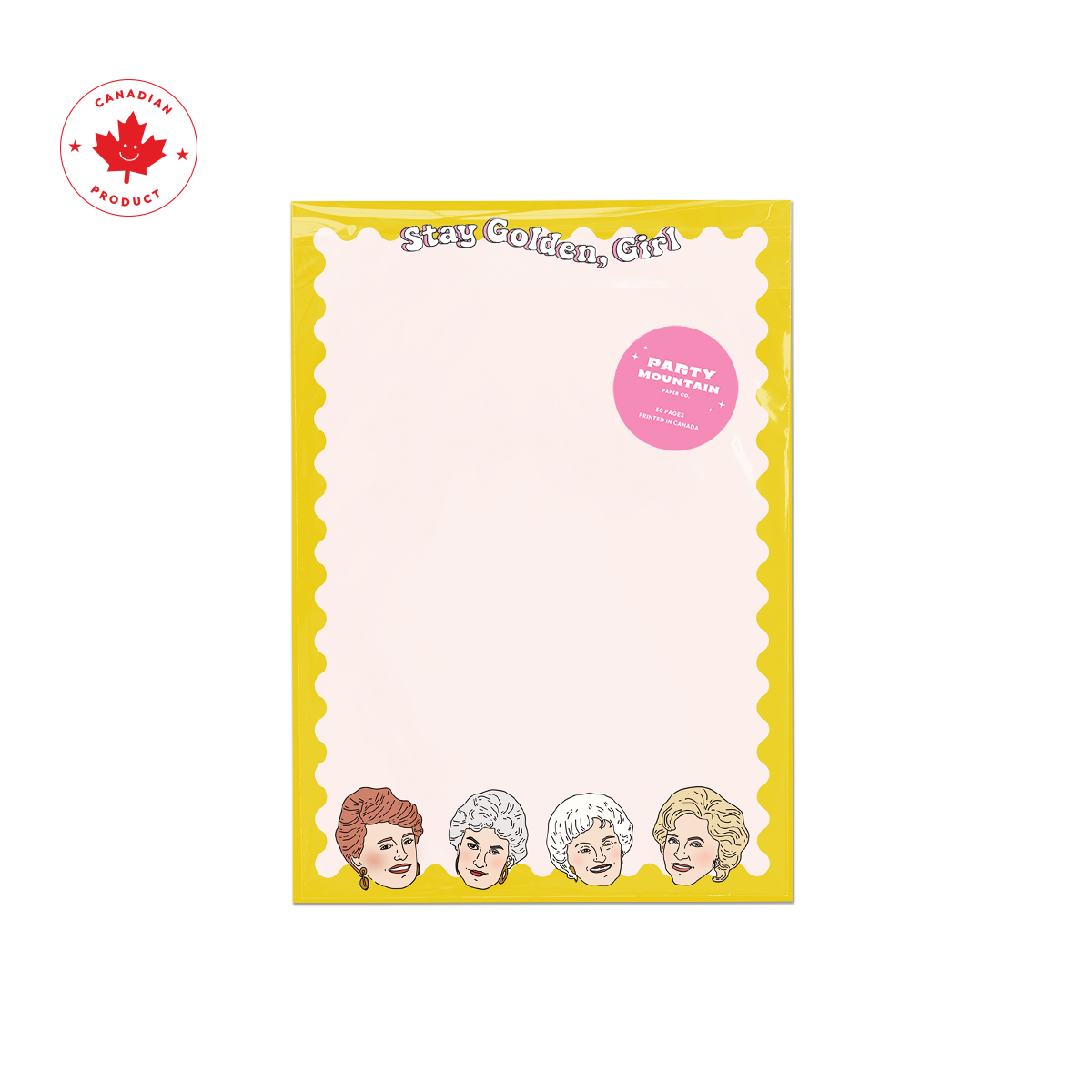 Stay Golden Girl Notepad