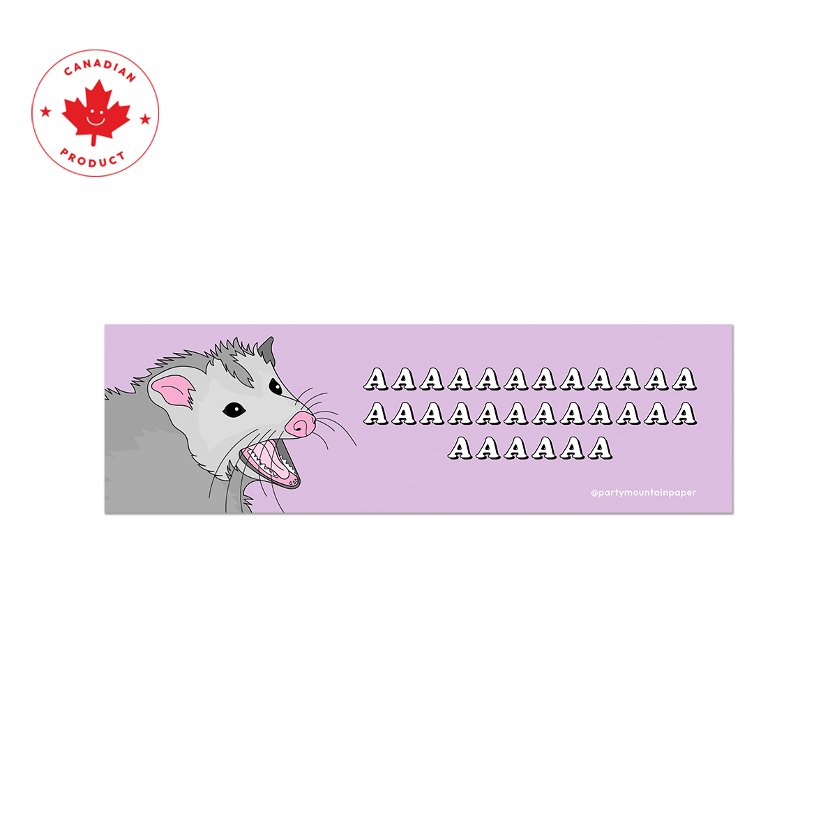 Possum AAAAAA Bumper Sticker