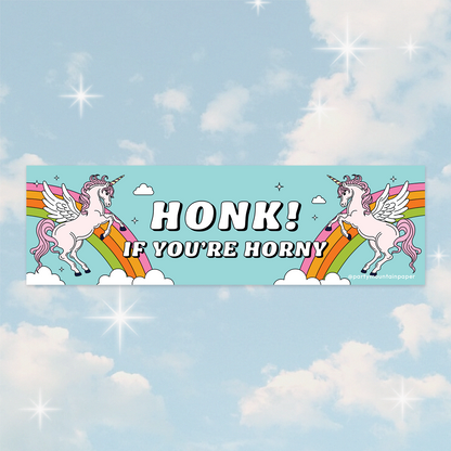Honk If Ur Horny Bumper Sticker