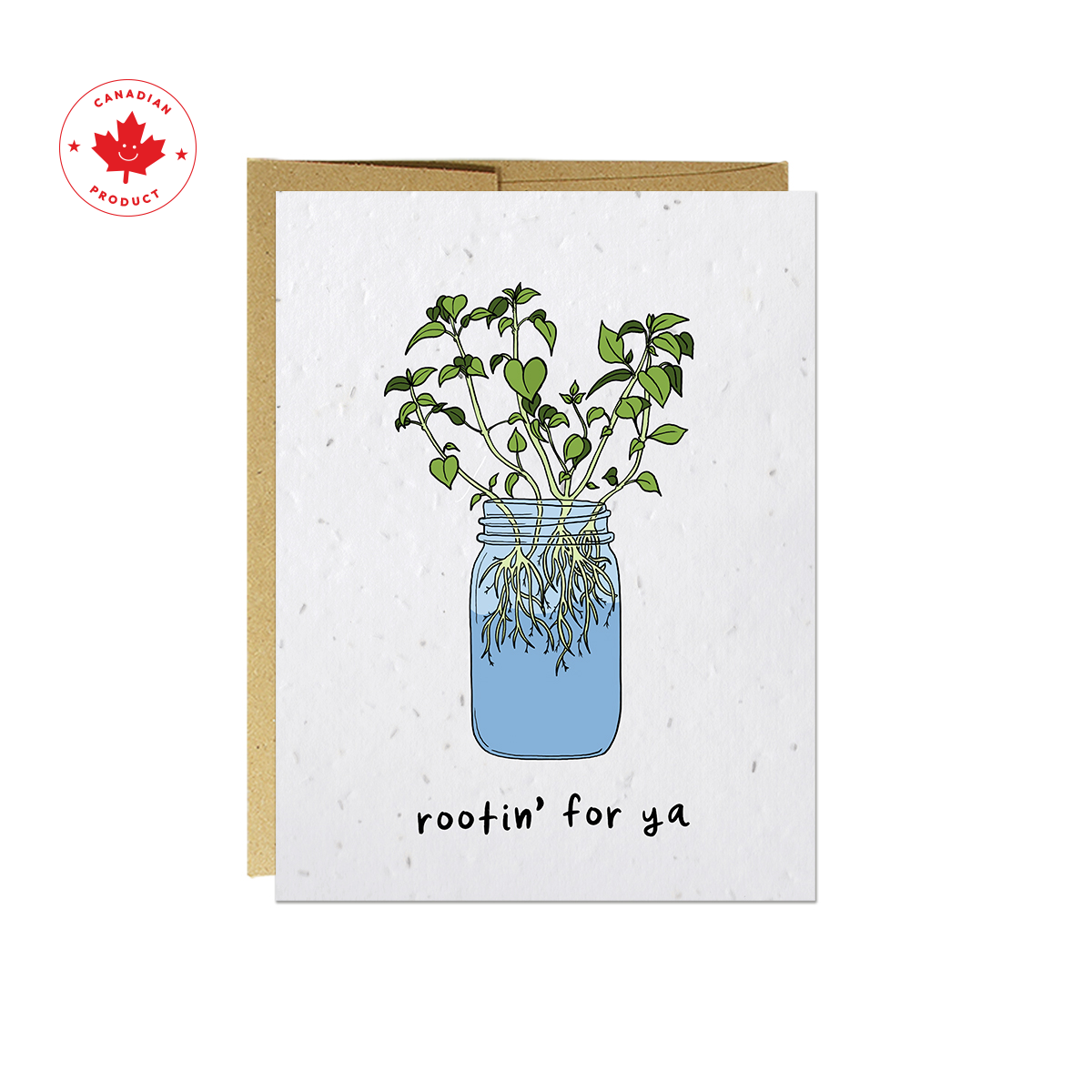 Rootin' For Ya - Plantable Puns Card