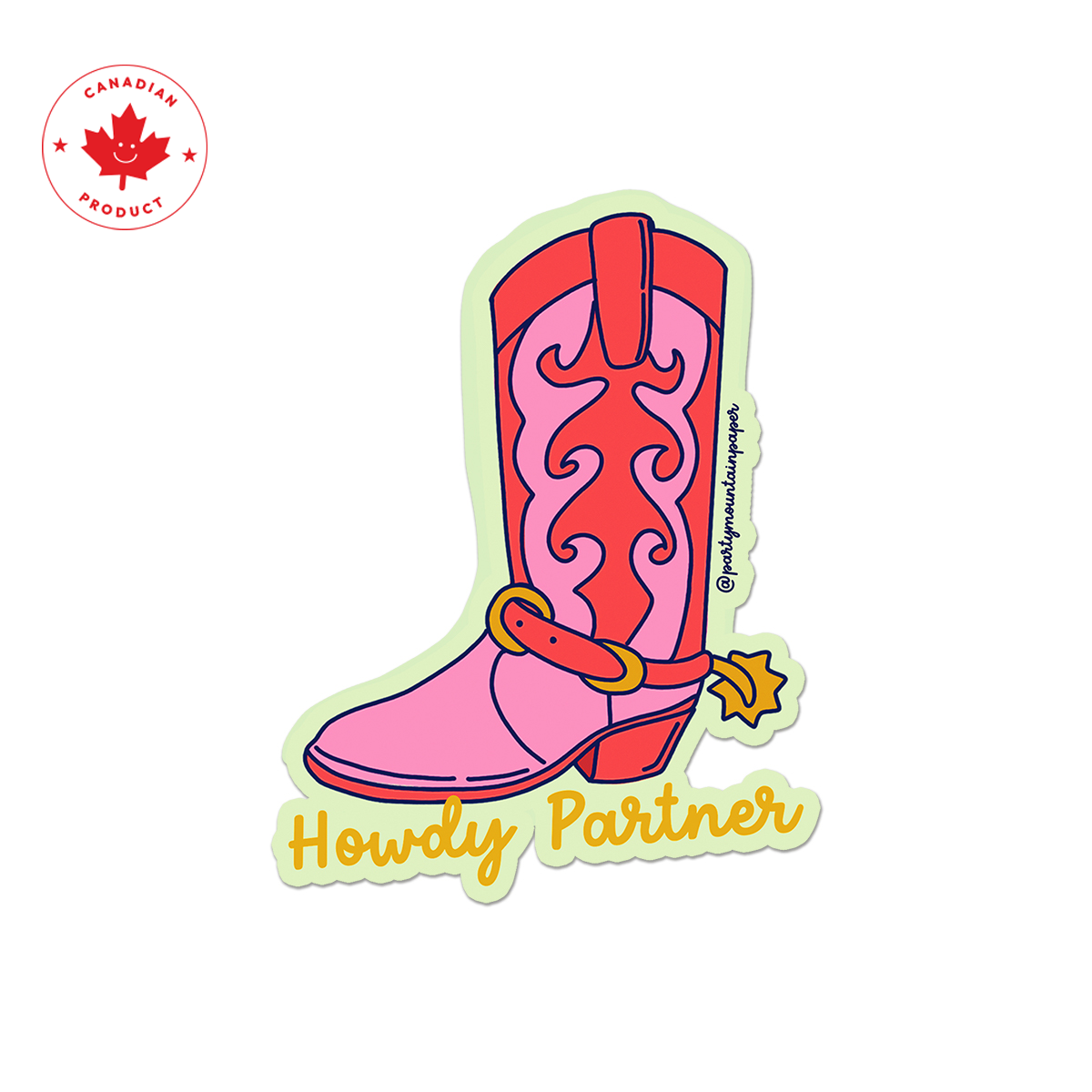 Howdy Partner Sticker