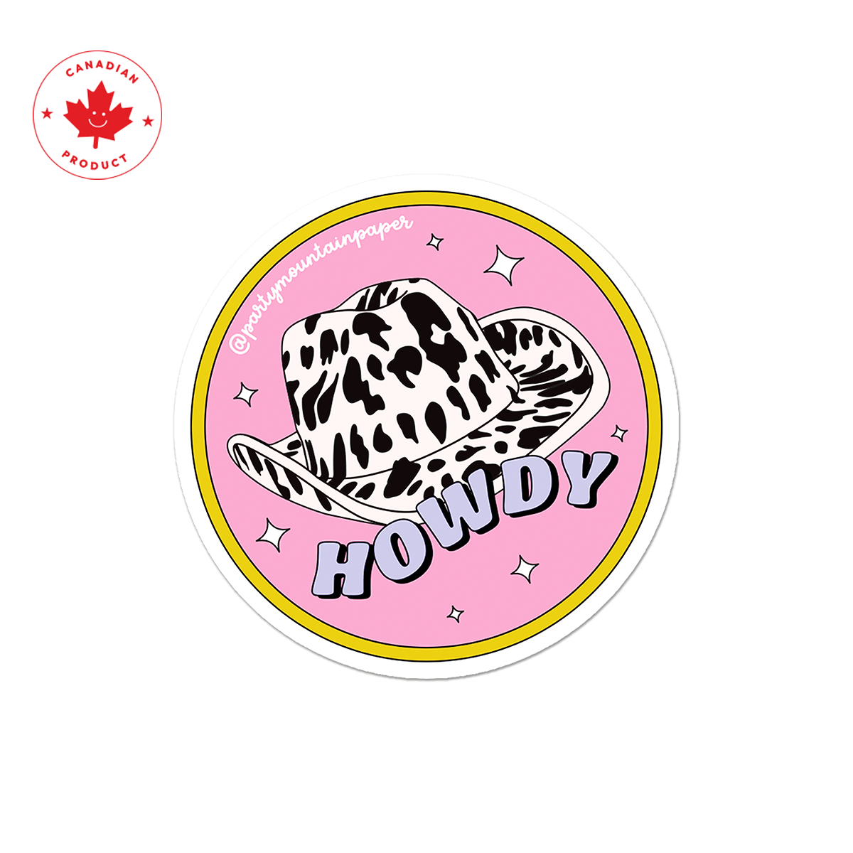 Howdy Hat Sticker
