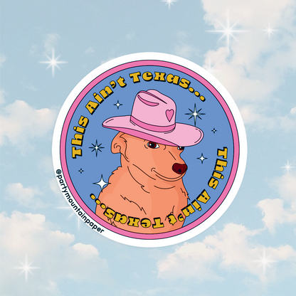 Texas Pup Sticker