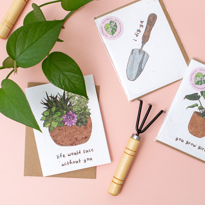 I Dig Ya - Plantable Puns Card