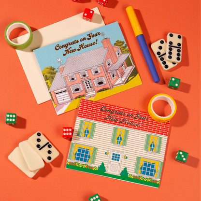 New House Charming Illustration Card