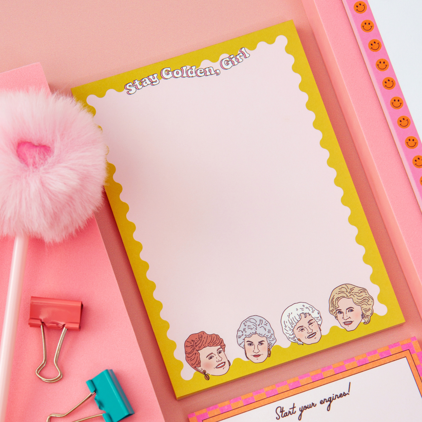 Stay Golden Girl Notepad