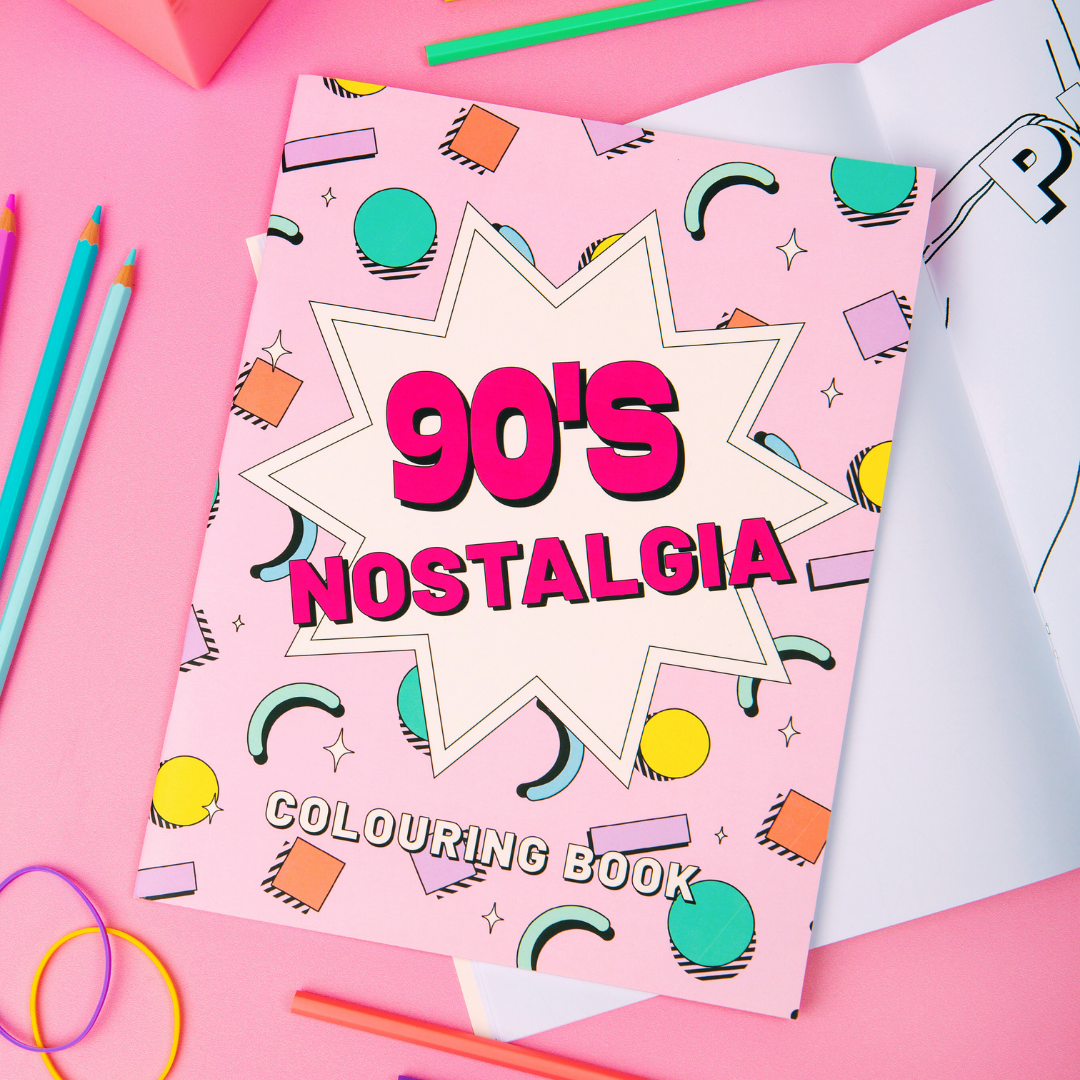 90's Nostalgia Colouring Book