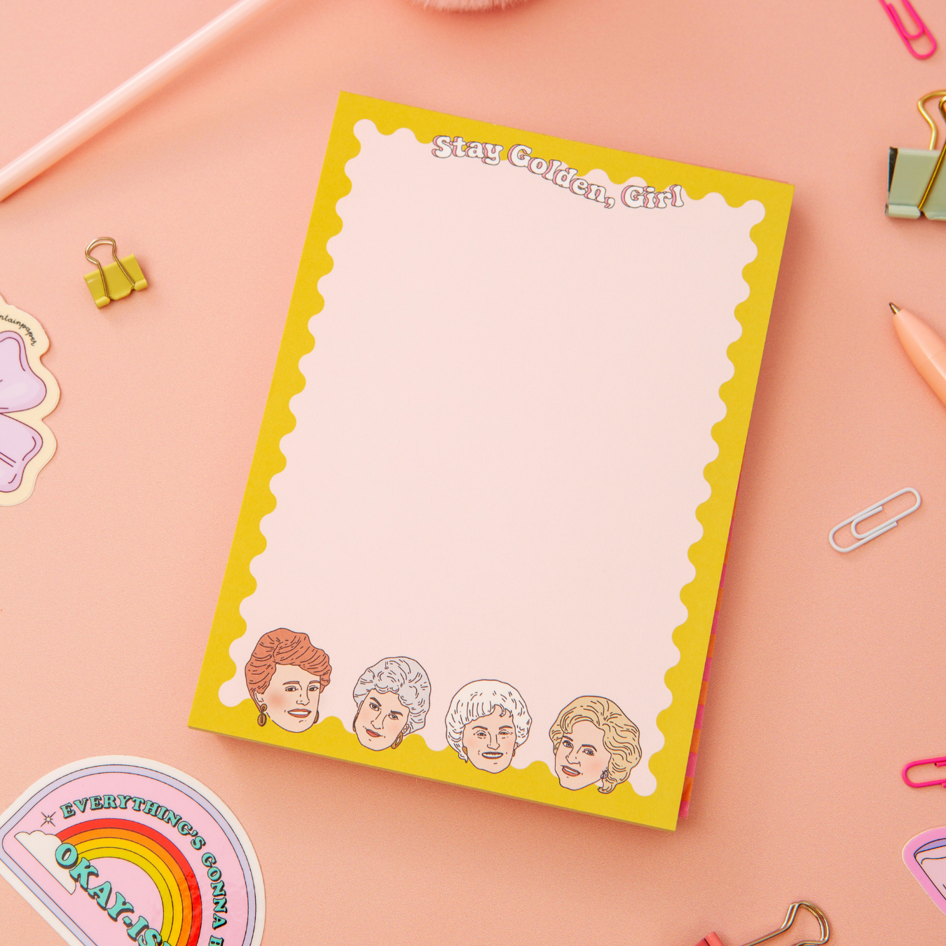 Stay Golden Girl Notepad