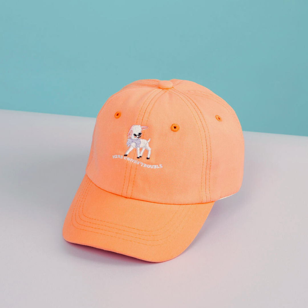Here Comes Trouble Baseball Kids Hat