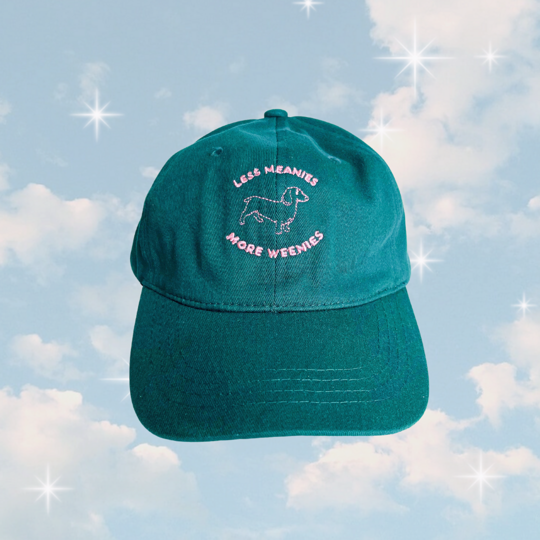 Less Meanies More Weenies Baseball Dad Hat
