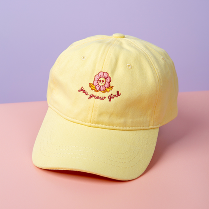 You Grow Girl Baseball Dad Hat