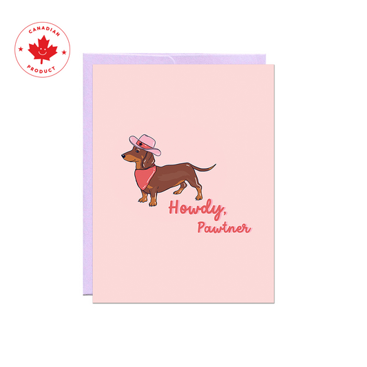 Howdy Pawtner Card