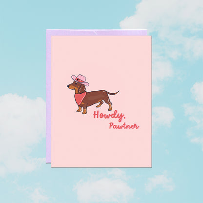 Howdy Pawtner Card