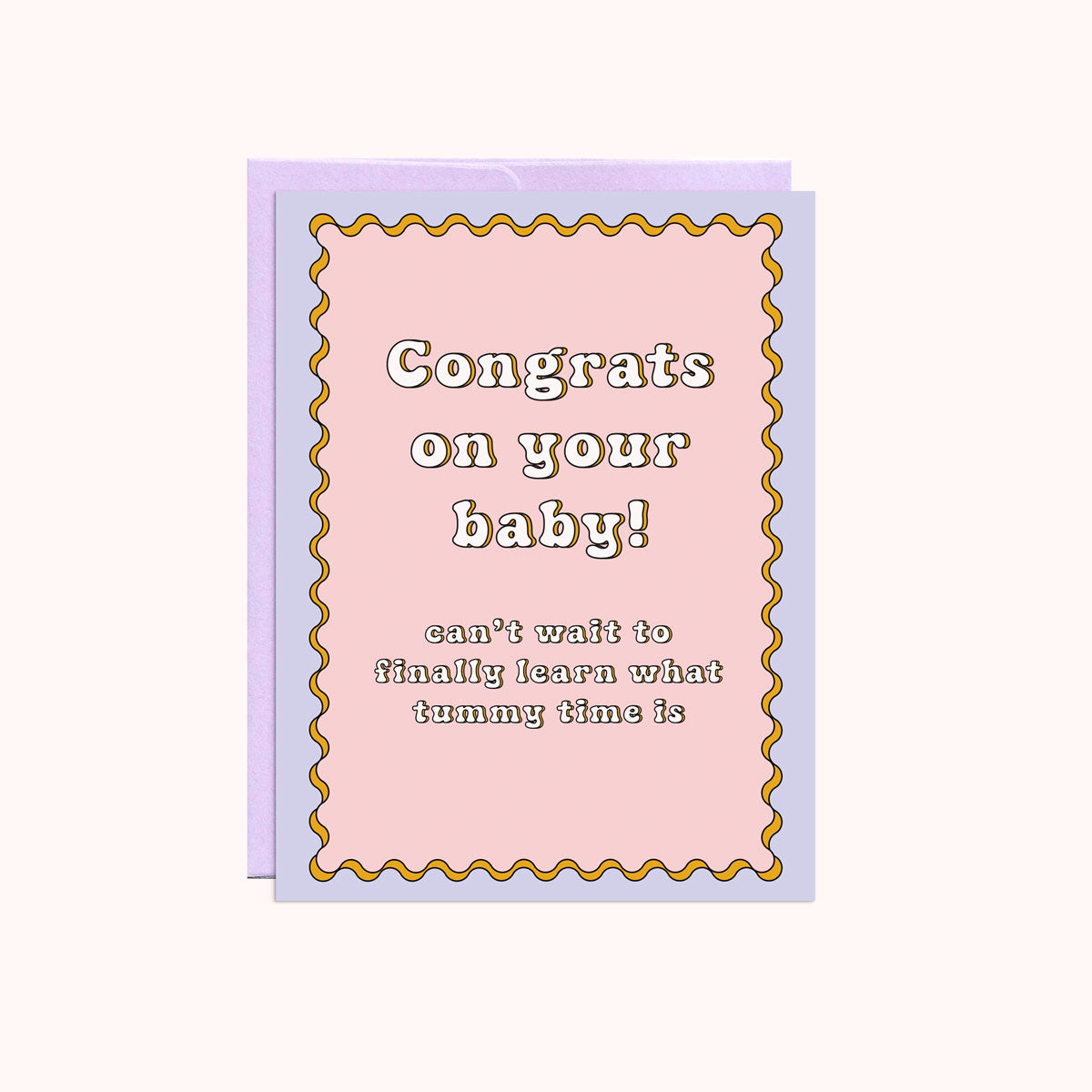 Baby Tummy Time Card