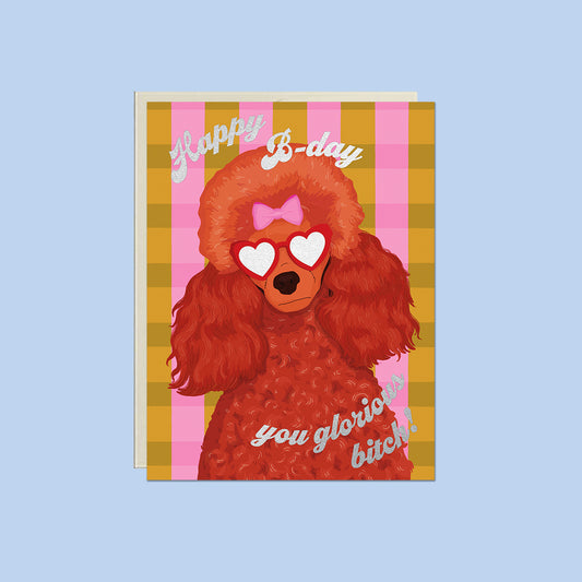 Birthday Poodle Card