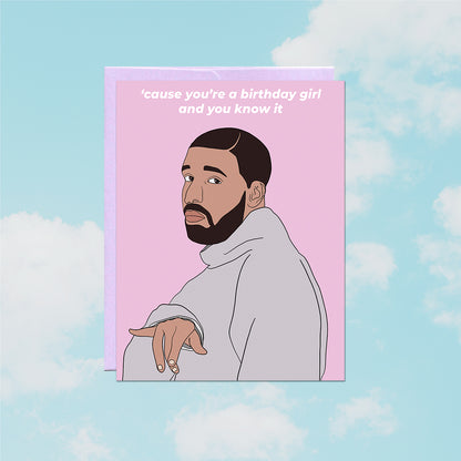 Drake Birthday Girl Card