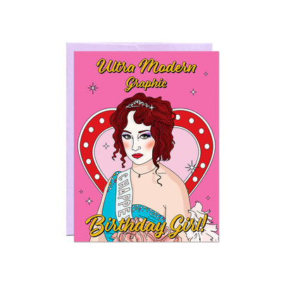 Ultra Modern Birthday Girl Card