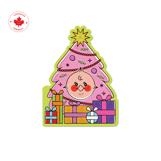 Kewpie Christmas Tree Card