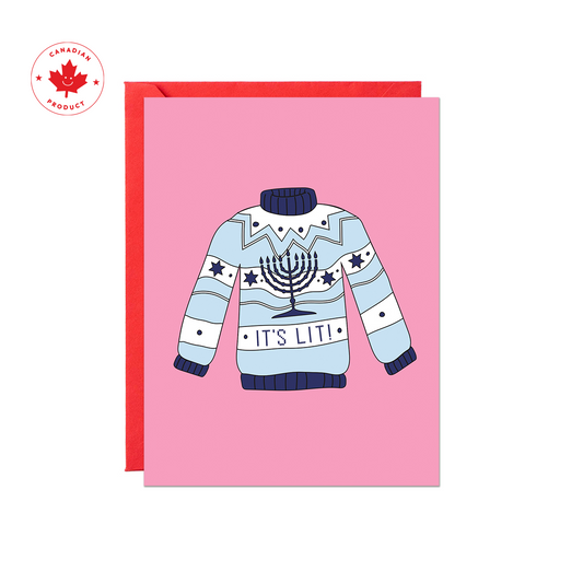 It's Lit Sweater Card