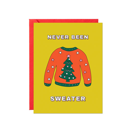 Never Been Sweater Card