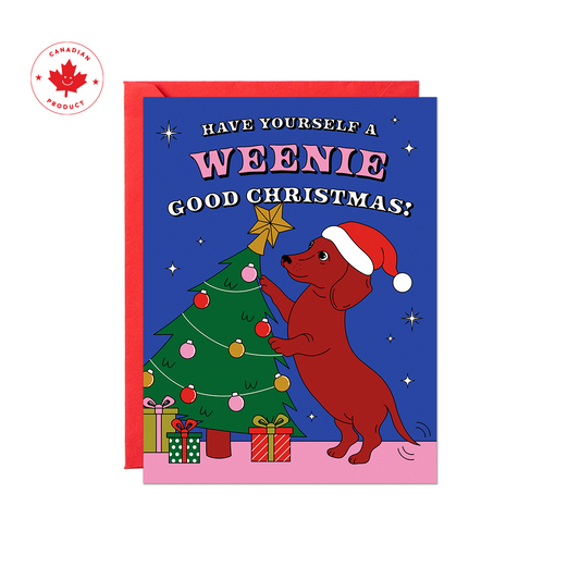 Weenie Good Christmas Card