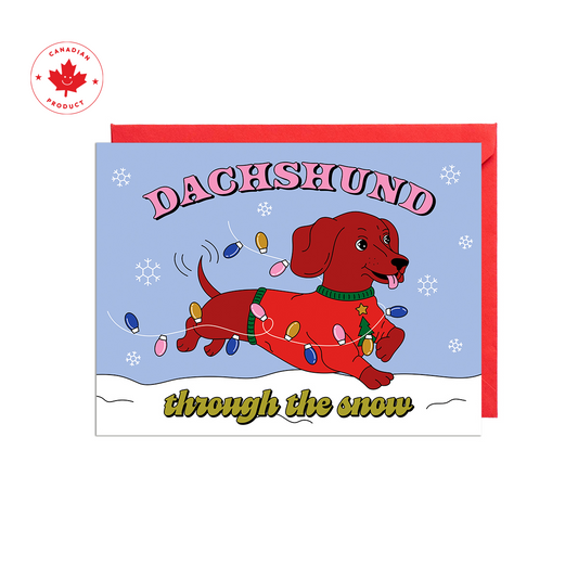 Dachshund Through The Snow 2.0 Card
