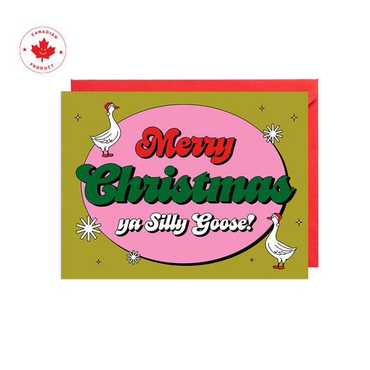 Silly Goose Christmas Card