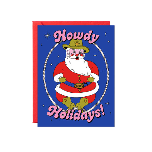 Howdy Holidays Western Card