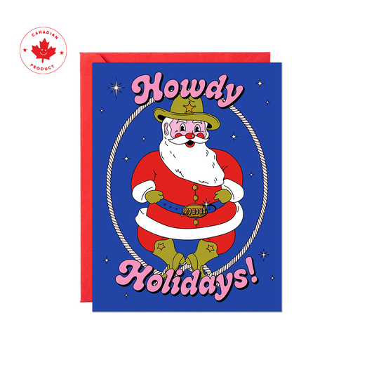 Howdy Holidays Western Card