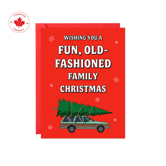 Fun, Old-Fashioned Christmas Card