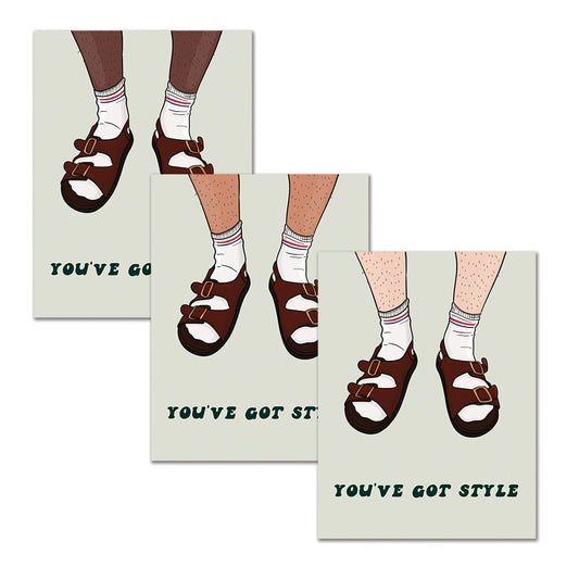 Socks & Sandals Dad Card