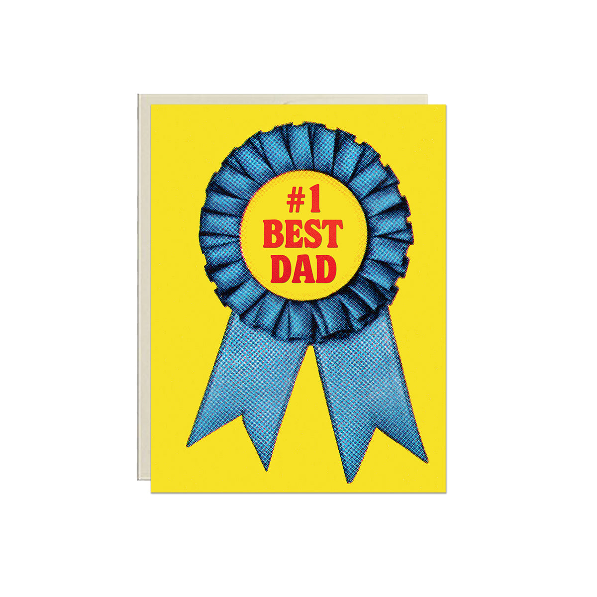 #1 Dad Ribbon Card