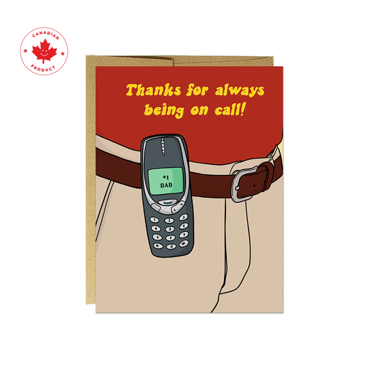 Dad On Call Card