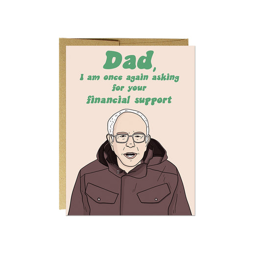 Dad Financial Support Card