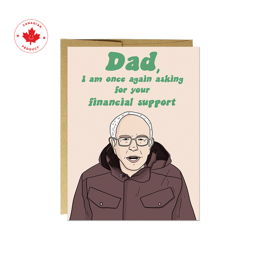 Dad Financial Support Card
