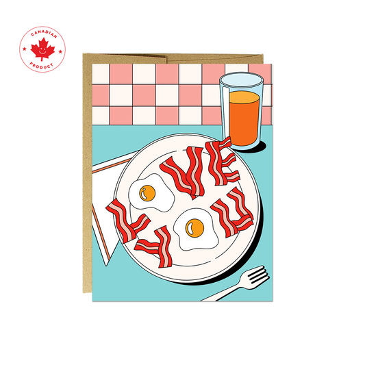 Love You Breakfast Card
