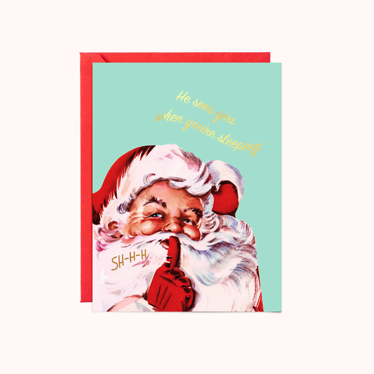 Santa Sleeping Card