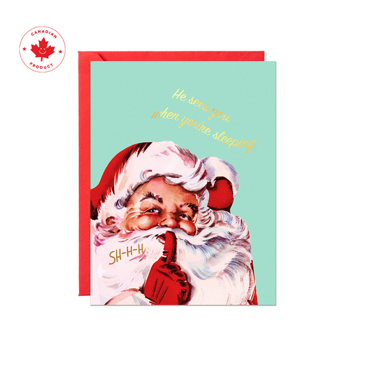Santa Sleeping Card
