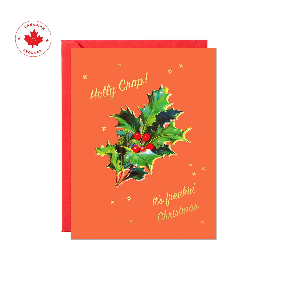 Holly Crap Card