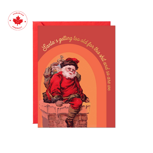 Old Santa Card