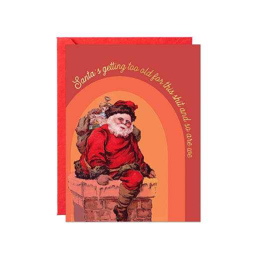 Old Santa Card