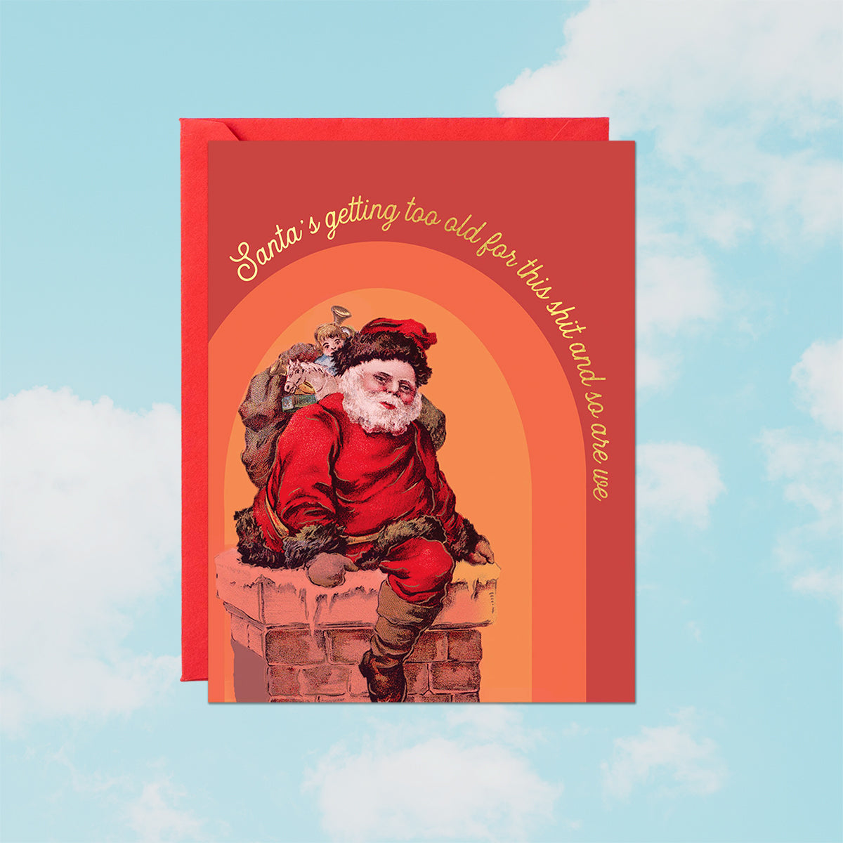 Old Santa Card