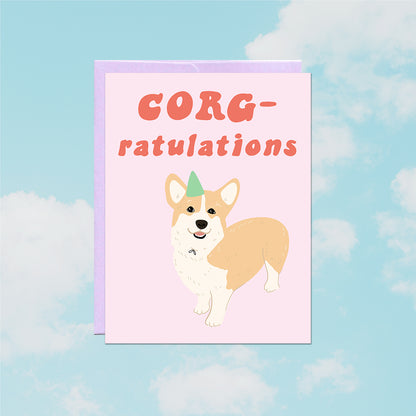 Corg-ratulations Card