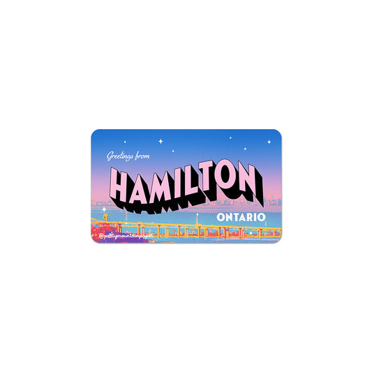 Greetings From Hamilton Sticker