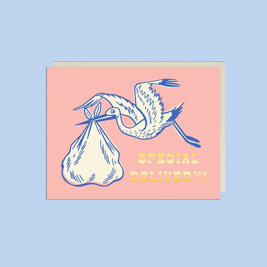 Special Delivery Stork Card